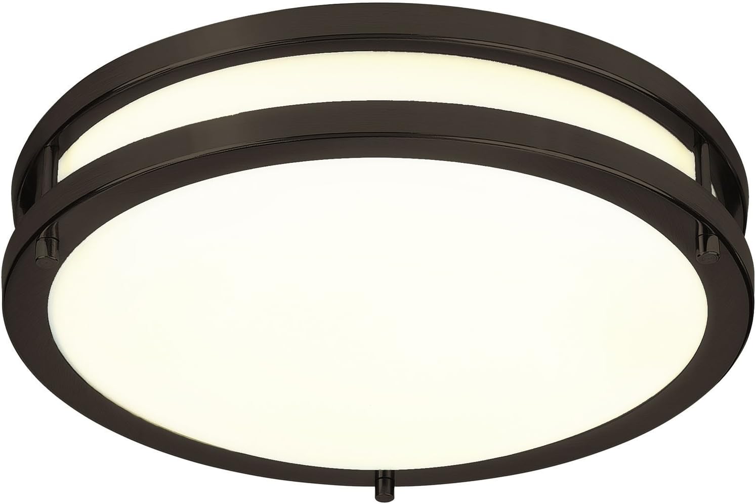 Green Beam LED Flush Mount Light Fixture, Ceiling Light, Kitchen Light Fixture, Bathroom Light Fixture,Oil Rubbed Bronze, 3000K Warm White, 15 Watt-1050 Lumens, 12-Inch