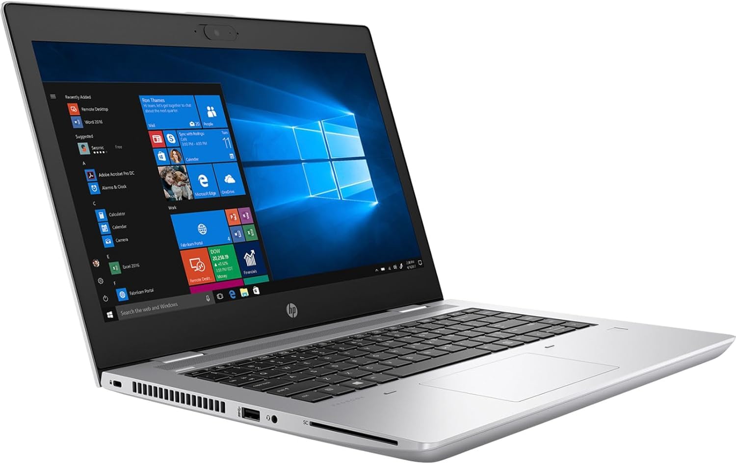 HP ProBook Laptop Computer Business, Pc Portatile Notebook Intel i7 8th, Ram 16 Gb, SSD 512 Gb, Display FHD da 14", WiFi, Windows 11 Pro + Libre Office (Ricondizionato)
