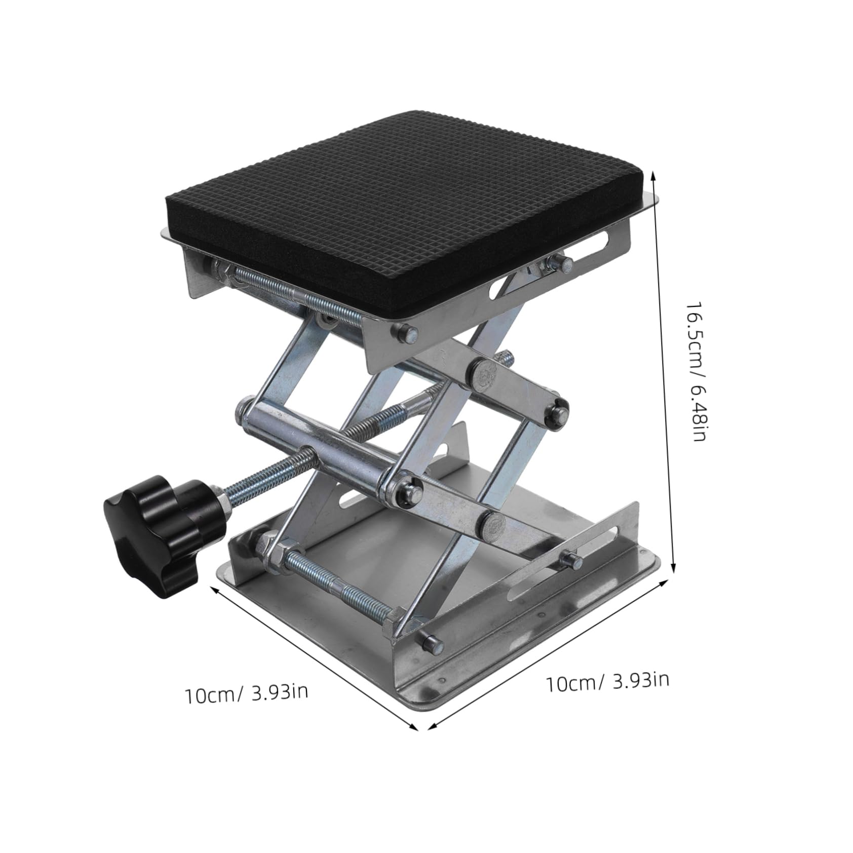 Cabilock 4 Piezas Soporte De Mesa Elevadora Soporte De Tijera Ajustable Acero Plataforma Elevadora De Soporte De Laboratorio Herramienta De Elevación De Altura Manual Aleación De Aluminio