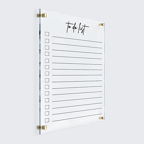 PERSONALIZED To-Do Planner Acrylic Wall Calendar - Personalized Calendar 2024, Dry Erase Board, Dry Erase Calendar, Monthly and Weekly Calendar,