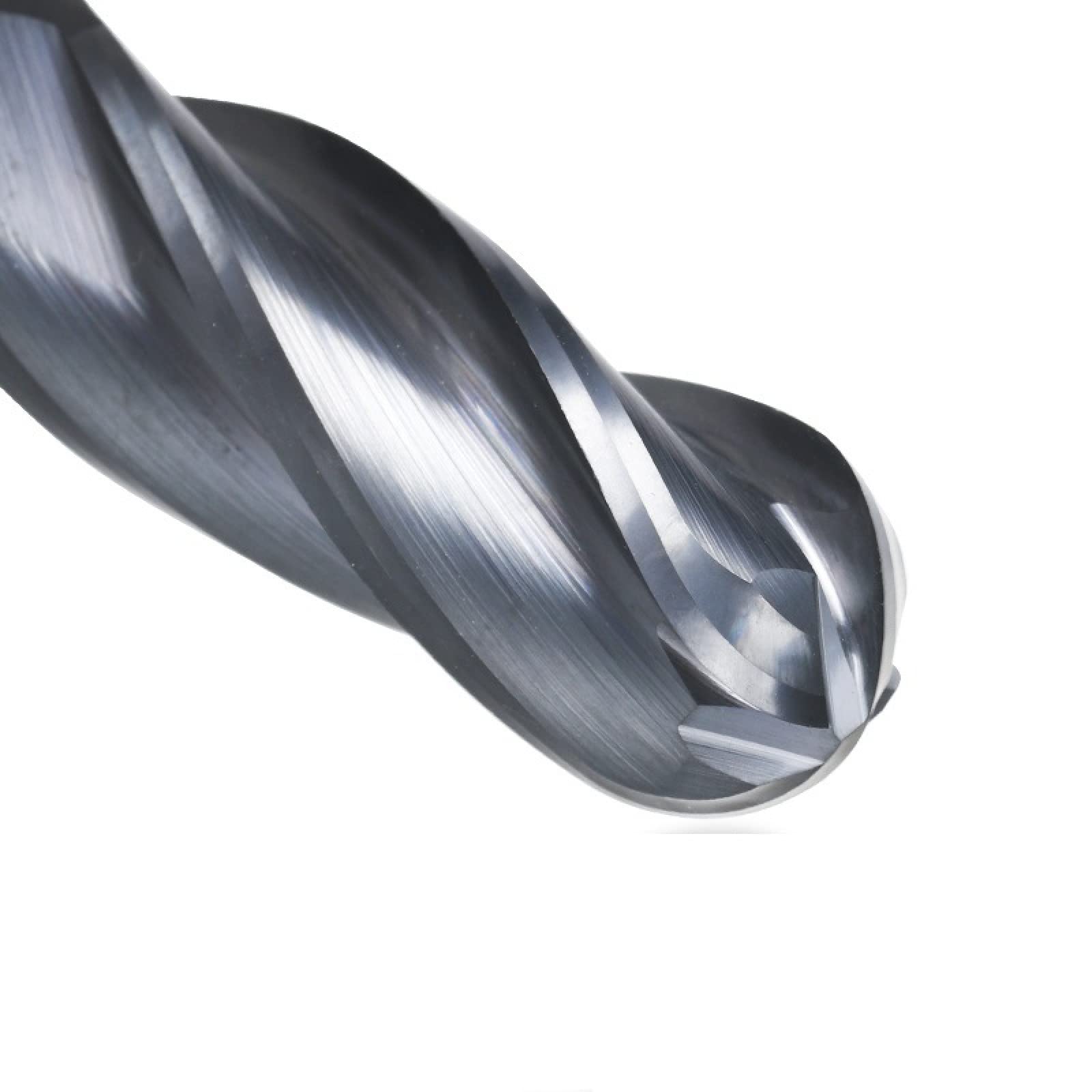 1 Pezzo Fresa A Sfera In Acciaio Al Tungsteno A 4 Lame Fresa Elicoidale Fresa In Metallo Duro Fresa CNC Fresa,R5*20*D10*75