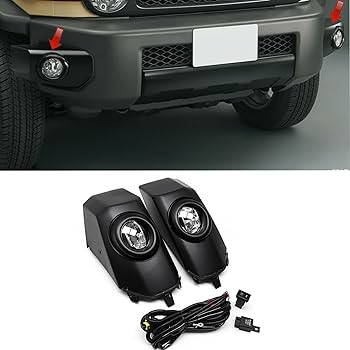 Amazon | 車用ブラックフォグランプ トヨタ FJクルーザー 2007