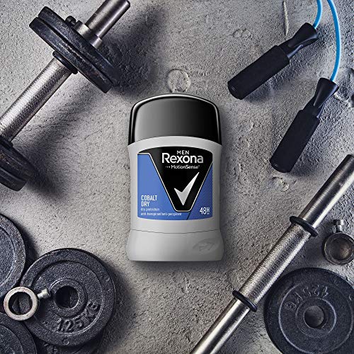 Rexona Men Cobalt Dry Anti-transpirant deostick, tegen lichaamsgeur en okselzweet, 48 uur bescherming, 6 x 50 ml - Image 7