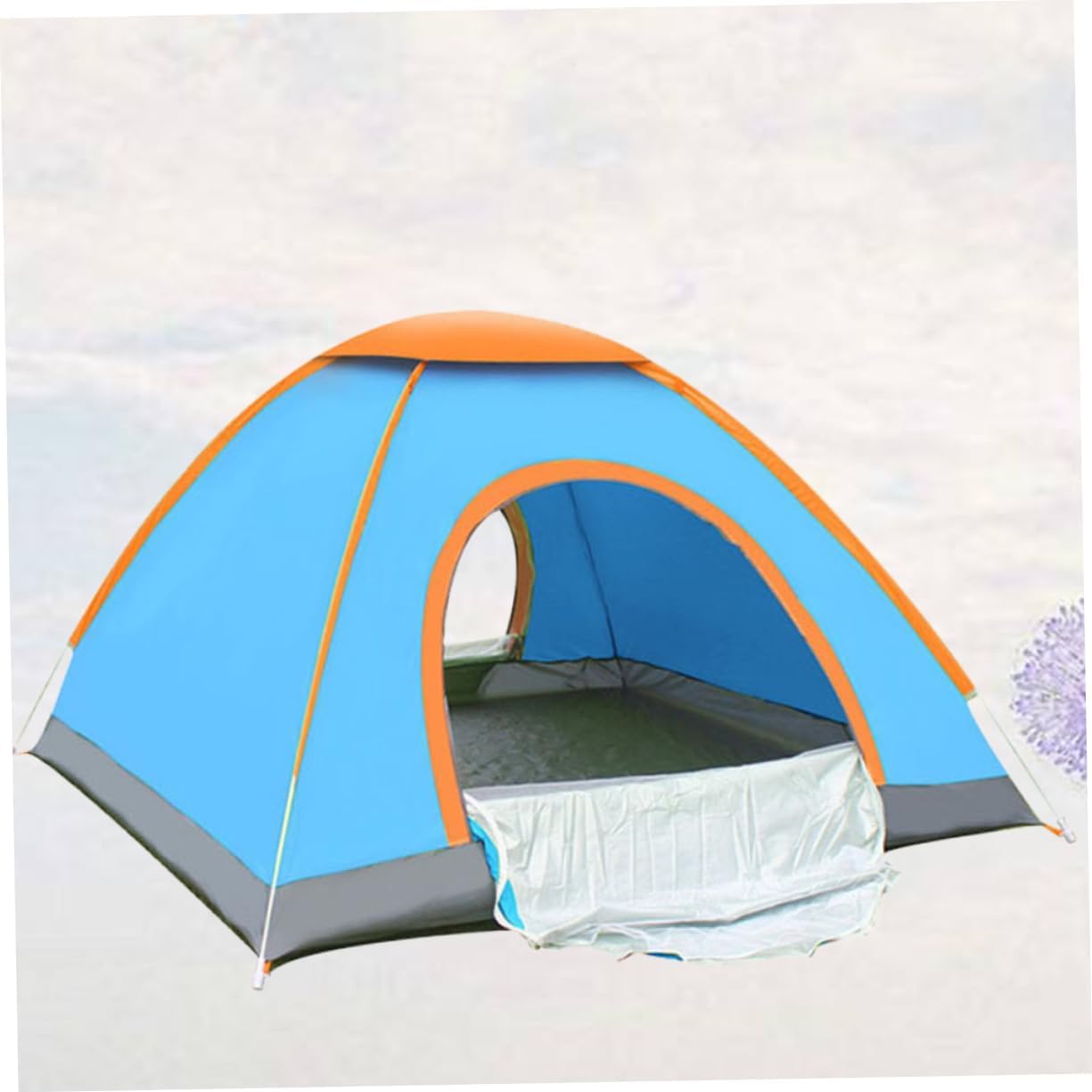 Double Person Automatic Open Camping Tent Folding Beach Tent with Durable Poles Two Door Ventilation for Indoor and Outdoor Use