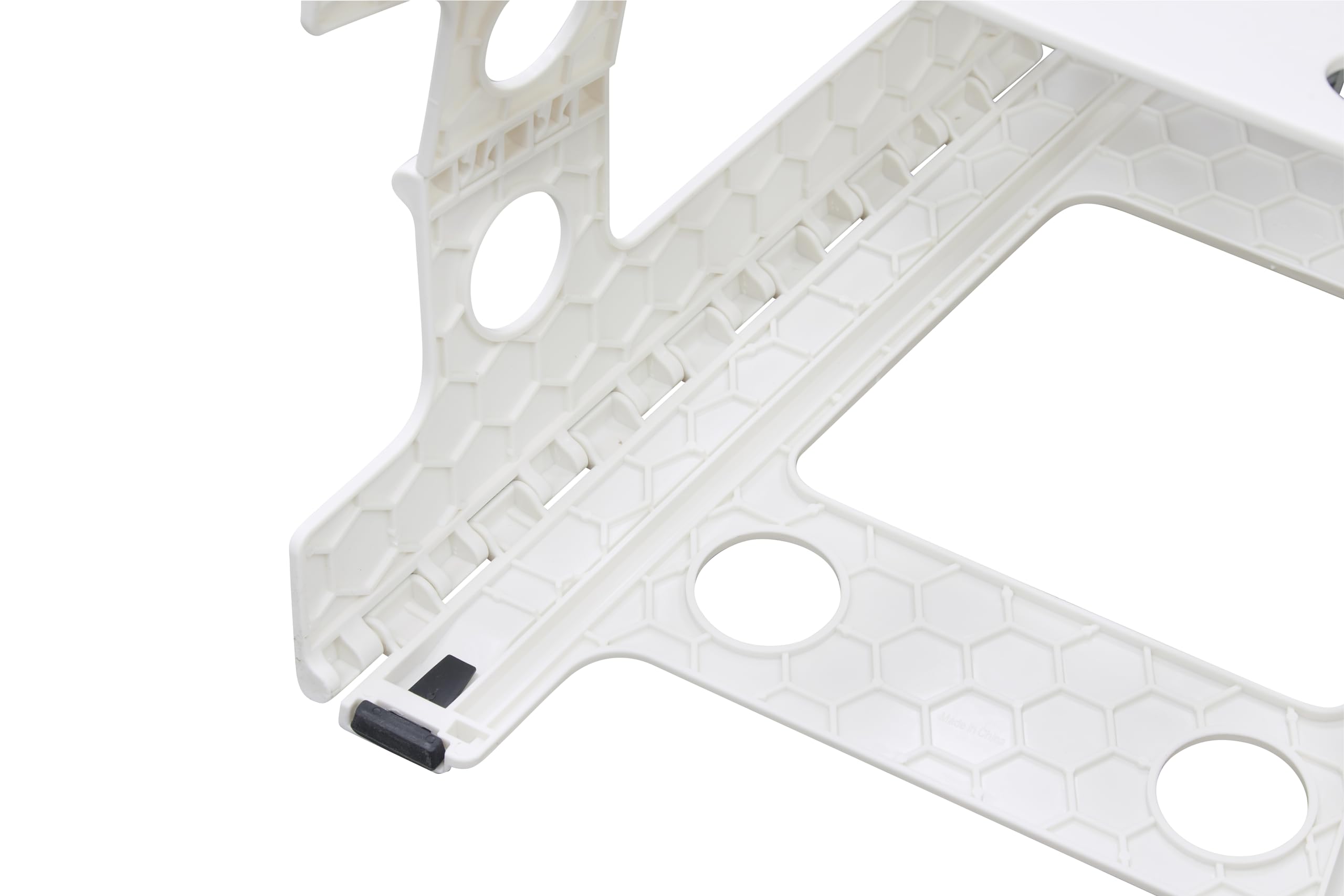 ARREGUI TB-045-GB Taburete Plegable para Cocina o Baño| Escalera Plegable Pequeña | Asiento Plegable | Banqueta Baño | Escalón Plegable para Adultos y Niños (hasta 150Kg) | 45 cm de Altura | Blanco
