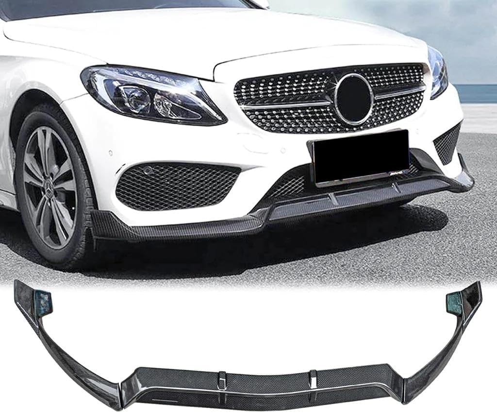 Front Lip Trim for 2015-2018 Mercedes C-Class W205 Sport Aerodynamic