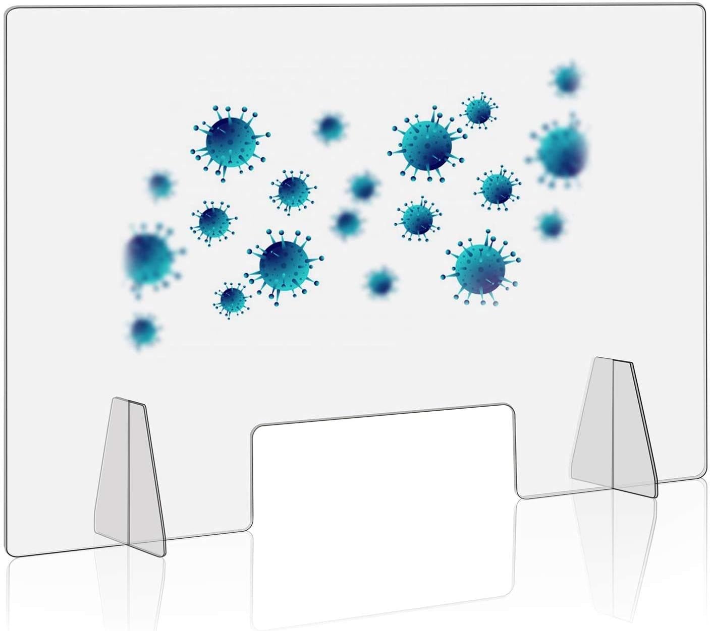 Sucastle Sneeze Guard Clear Acrylic Plexiglass Shield or