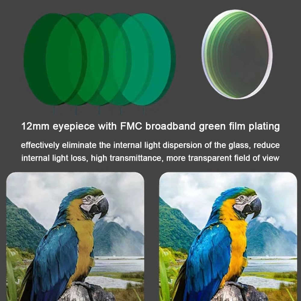 Mini telescopio monocular portátil HD de bolsillo, zoom de alto aumento, telescopio de pesca al aire libre para caza, camping, montañismo | Telescopio pequeño para adultos, ajustable, para observación de aves, senderismo, camping, pesca, viajes y paisajes