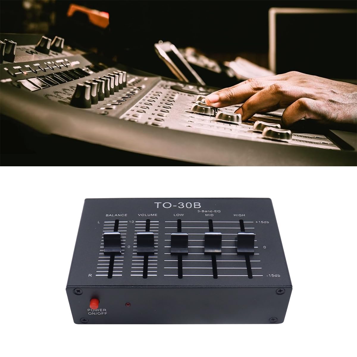 Ticha Controller di bilanciamento audio stereo, preamplificatore simmetrico a tre stadi con controllo volume
