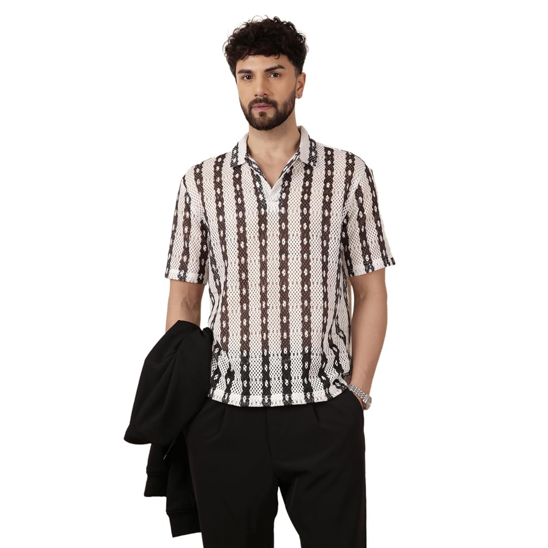 wrogn Men's Shirt | All-Over Print | Comfort Fit-picture-24