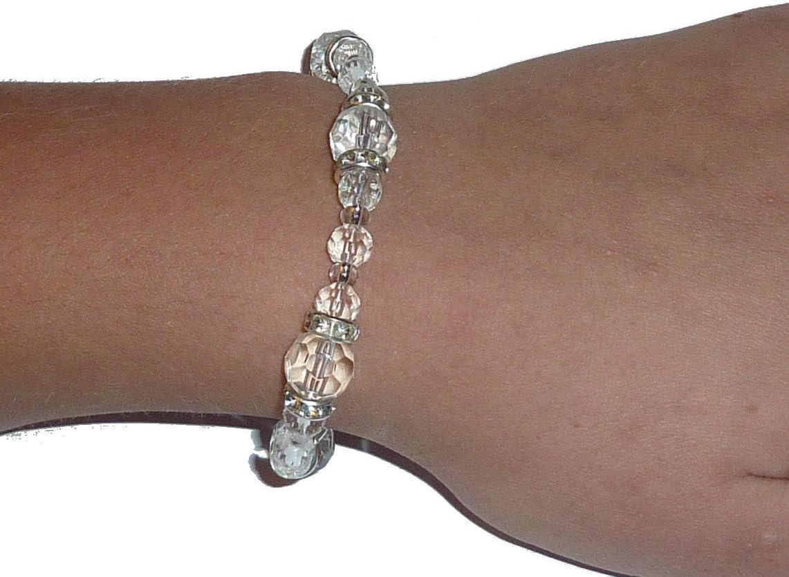 Hidden Hollow Beads Crystal Stretch Charm Bracelet, Women’s Message Dangle, Comes Packaged In A Beautiful Gift Bag (Think Celestial) - Image 3