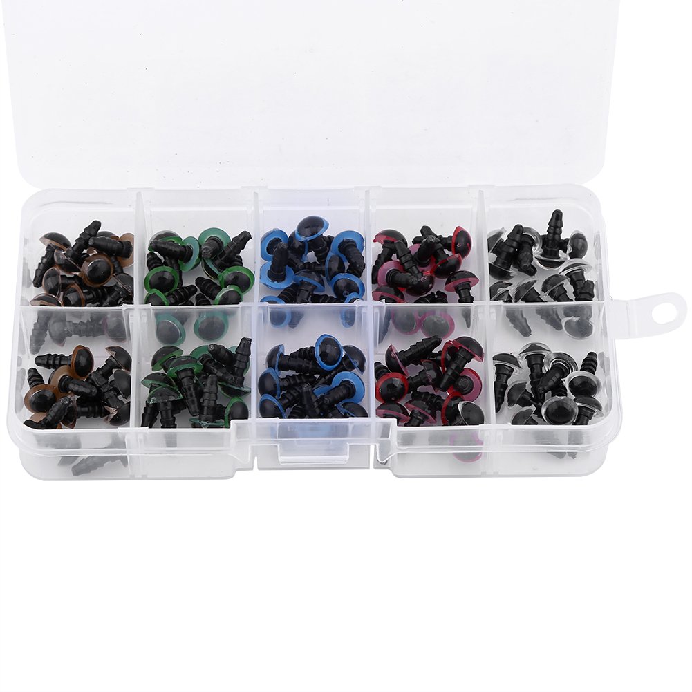 Walfront 100Pz Occhi Di Sicurezza In Plastica Con Rondelle Per La