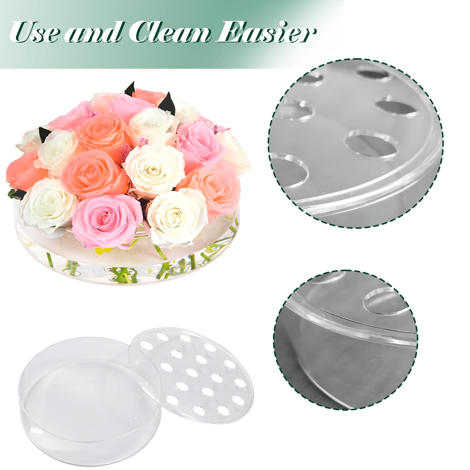 Ronde Acryl Vaas, Transparante Vaas, Diameter 15cm X Ronde Acryl Vaas, Transparante Vaas, Diameter 15cm X