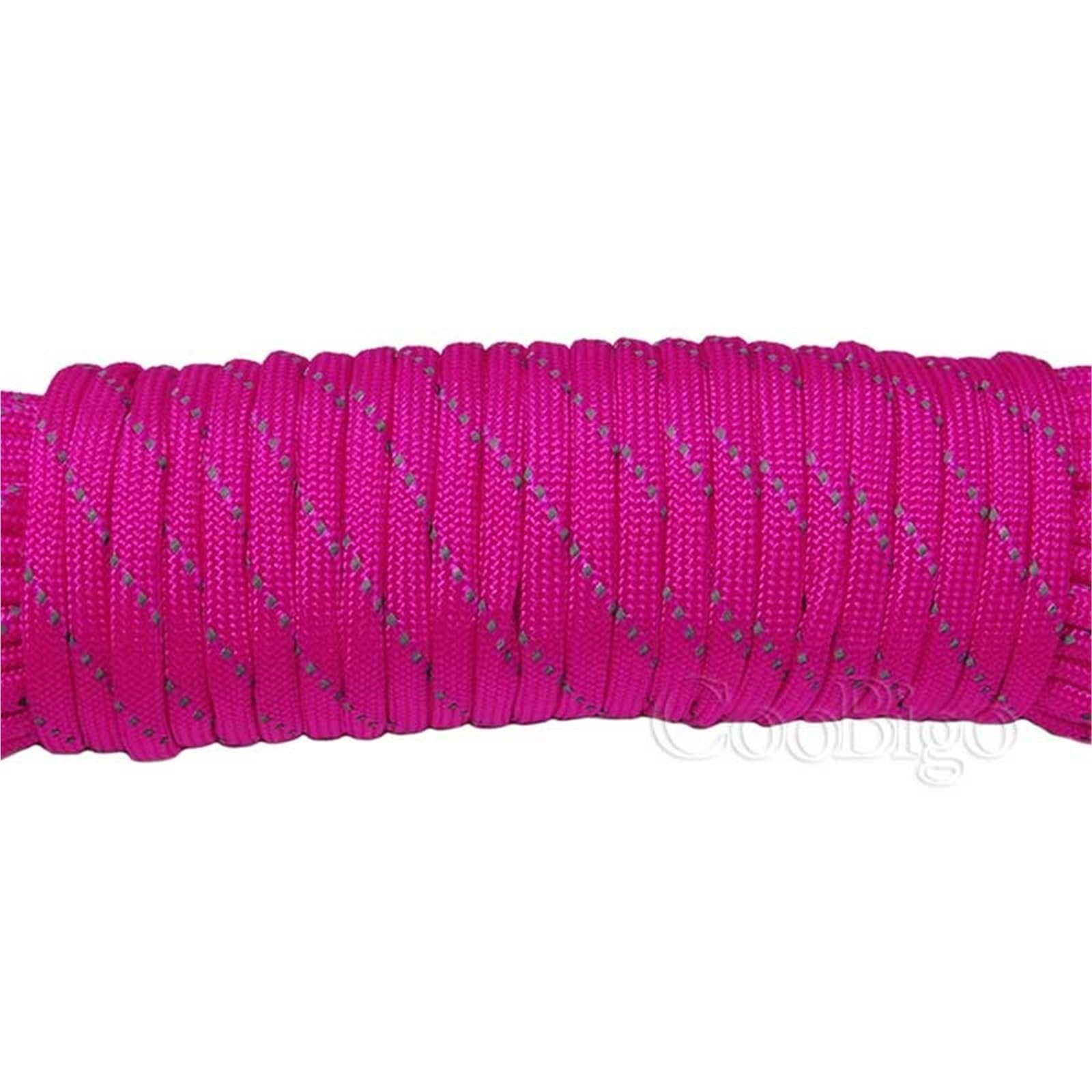 Paracord 1pcs Reflective Paracord Rope Dia.4mm for Survival Parachute Cord Lanyard Camping Climbing Hiking Clothesline(C12,100 Ft)