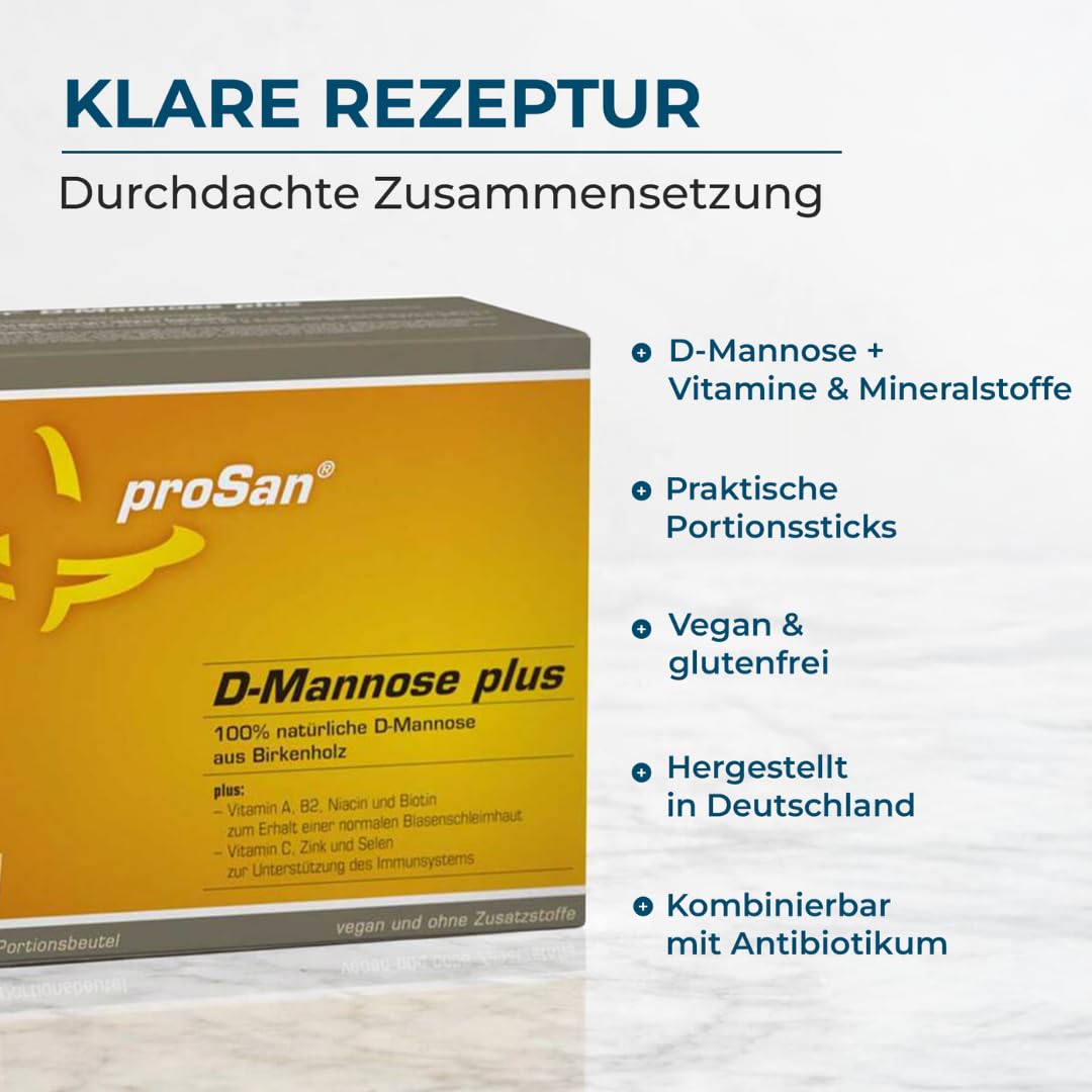 proSan D-Mannose plus (Monatspackung: 30 Sticks)