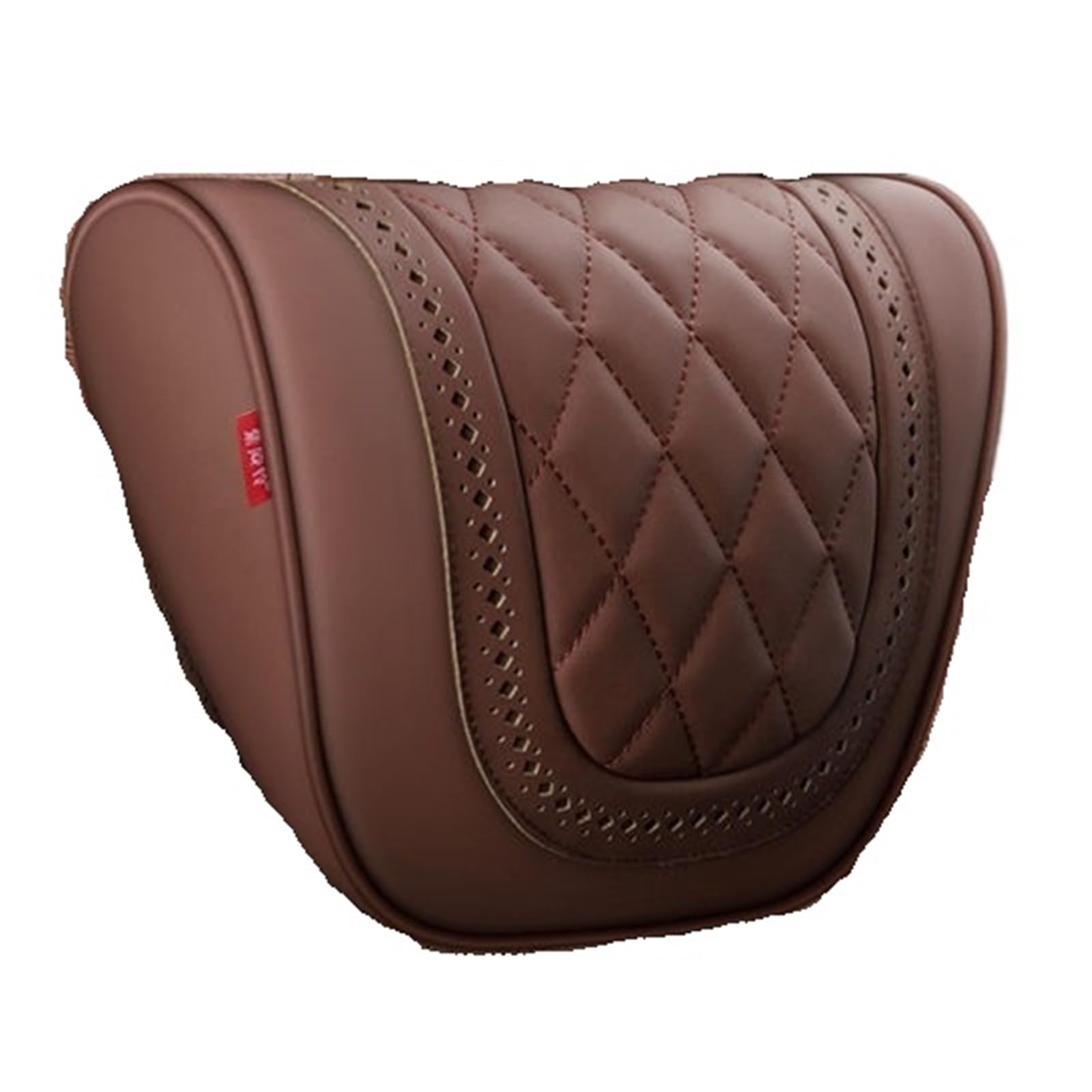 Headrest For Car Seat Soporte para asiento coche, reposacabezas, almohada para el cuello, cojín protección frontal, Interior cuero suave Anti-Fatigue Lumbar Cushion(Black-1pcs)
