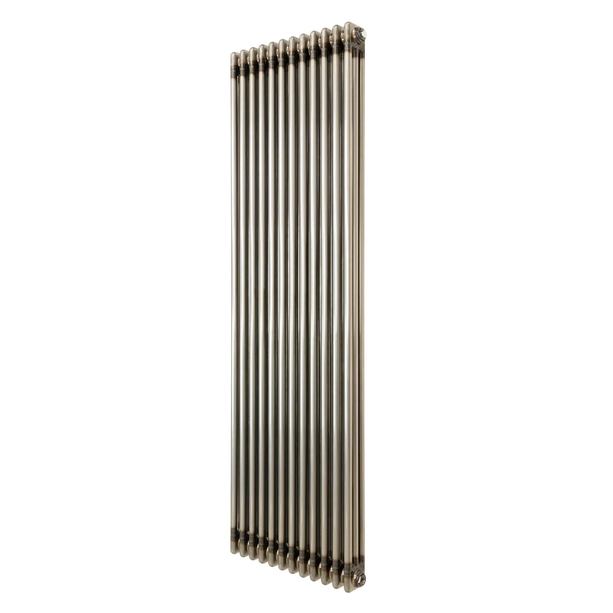Radiador Vertical Tradicional 1800 x 560 mm 3 Columnas Acero – Metal Crudo Estilo Industrial 3198W Incluye Soportes, Kit de Instalación y Cepillo