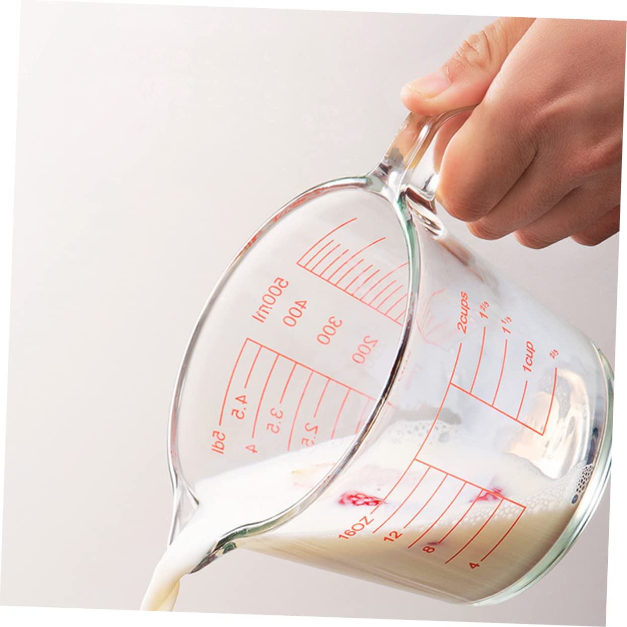 Misurino in Vetro Graduato 500ml per Cucina e Pasticceria