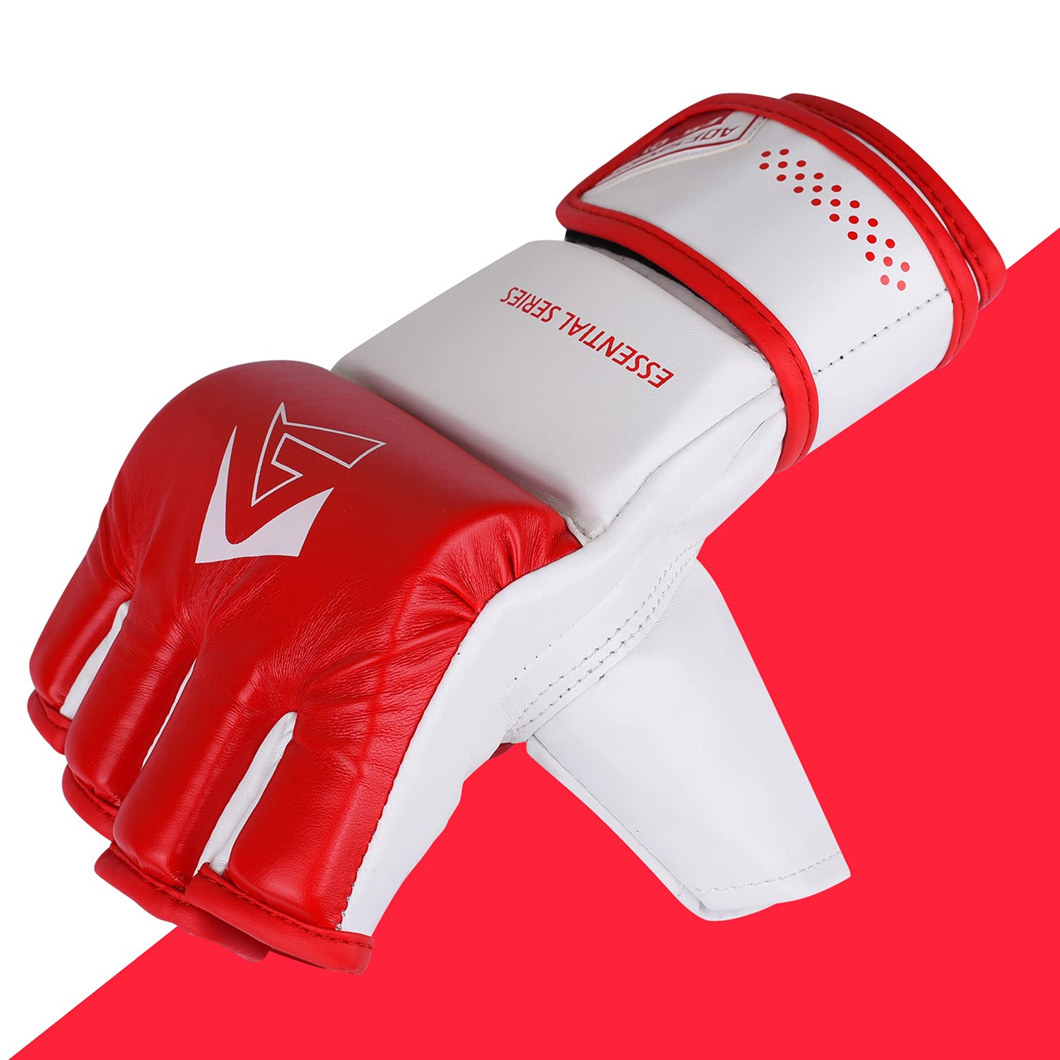 Guantoni da Boxe MMA Palmo Aperto Ecopelle Guantoni per Sacco Allenamento Muay Thai Kickboxing