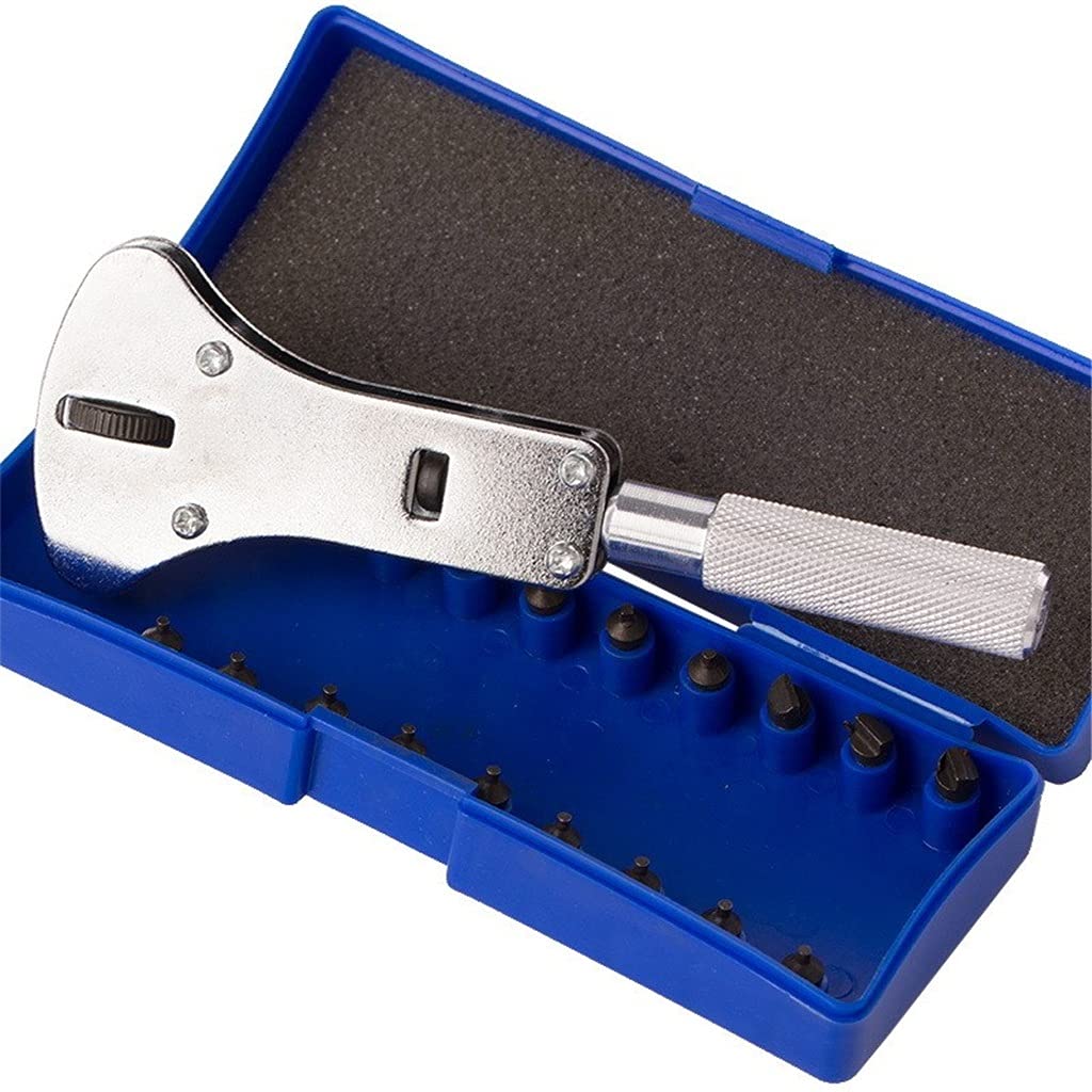 Kit de Herramientas práctico para Abrir la Tapa Trasera del Reloj, Llave de reparación, removedor de Tornillos, Multifuncional