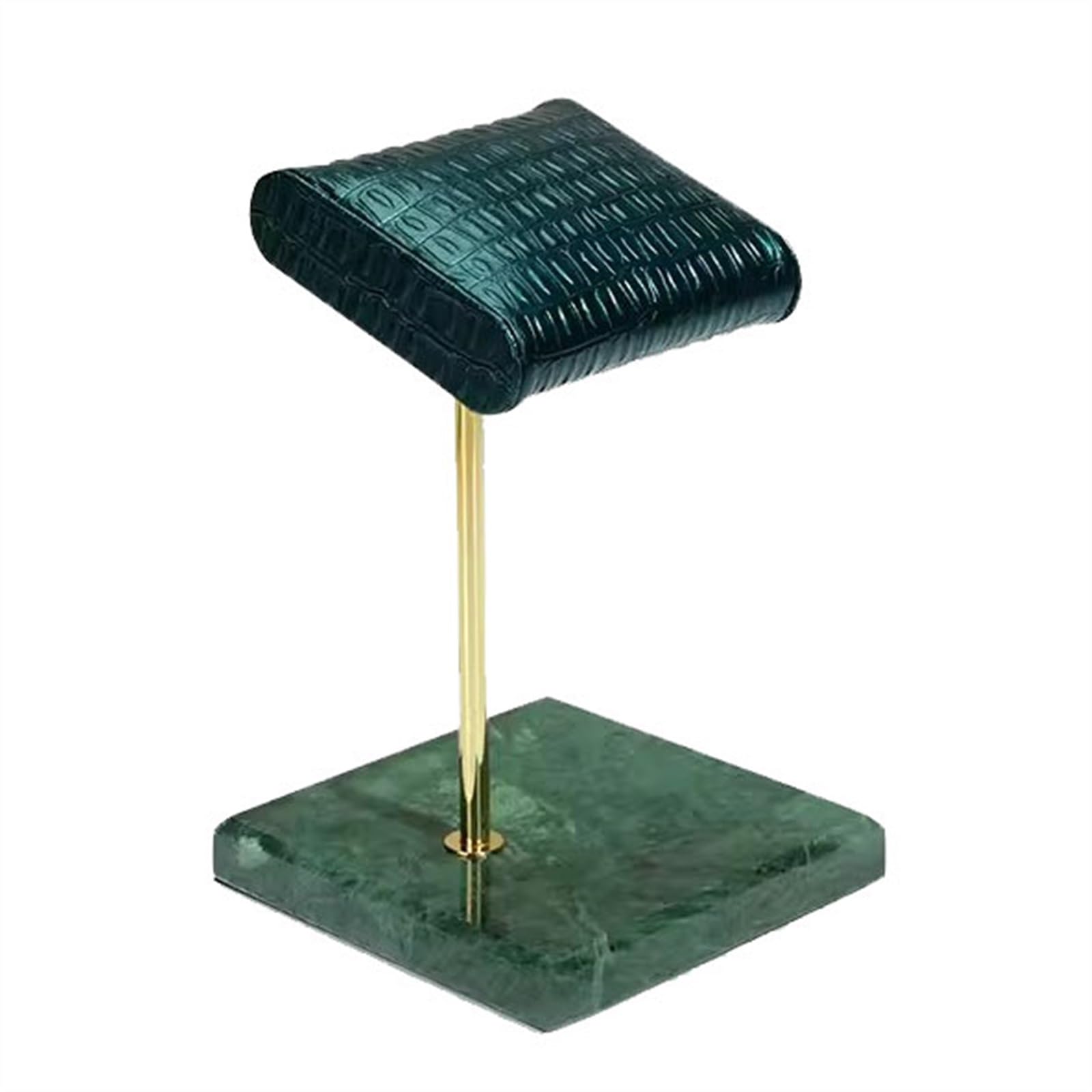 Gioielli Espositore Espositore for braccialetti Porta gioielli, porta braccialetti con base in marmo, porta orologi in pelle PU for donna e uomo Gioielli Eremagliera Vetrina (Size : Green)