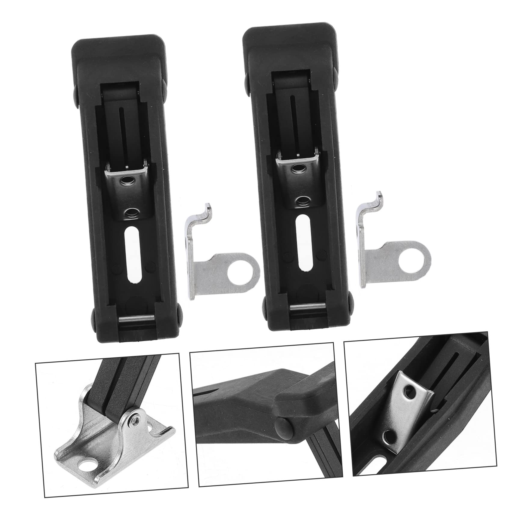 Homoyoyo Lot De 2 Fermetures à Bascule Caoutchouc Flexible - Loquets Métal Et Caoutchouc Pour Portes Bateau, Compartiments Et Boîtes De Chargement