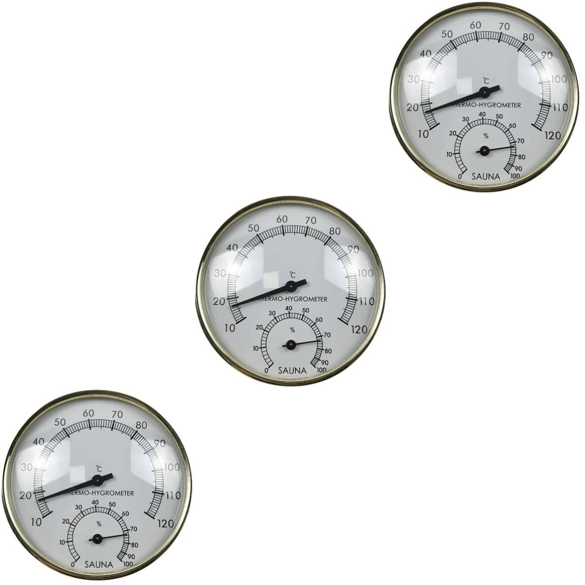 YARNOW 3 Piezas Medidor De Temperatura De Cocina Probador De Temperatura De Sauna Medidor De Temperatura De Horneado Medidor De Temperatura Ambiente Mini Higrómetro Interior Suministros