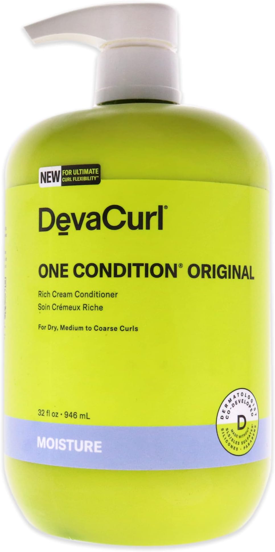 DevaCurl One Condition Original Rich Cream Conditioner | Control and Reduces Frizz | Fights Tangles | Leaves Curls Nourished
