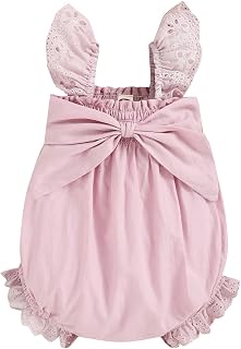 Babys Girls Strap Solid Knitted Ruffles Sweater Baby Jumpsuit Romper with Hat Outfits Newborn Infant Clothes Set