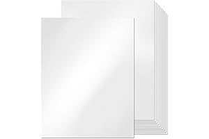 50 Sheets White Shimmer Cardstock for Professional Card Making