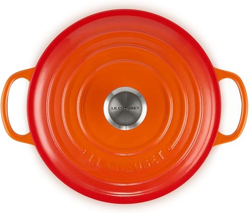 Miniatura 4 de LE CREUSET Signature - Cacerola redonda de hierro fundido, 7.9 in - Volcanic