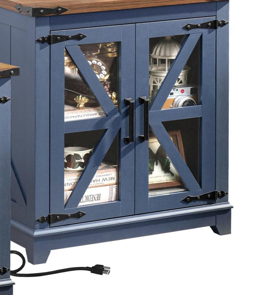 Amazon.com: Joaxswe Farmhouse End Table with Charging Station Set
