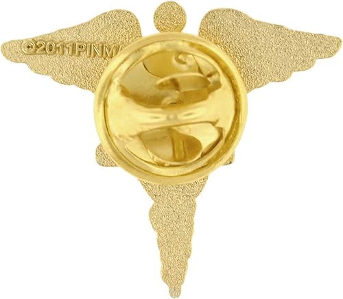 Miniatura 3 de PinMart Caduceus - Pin de solapa esmaltado, Esmalte