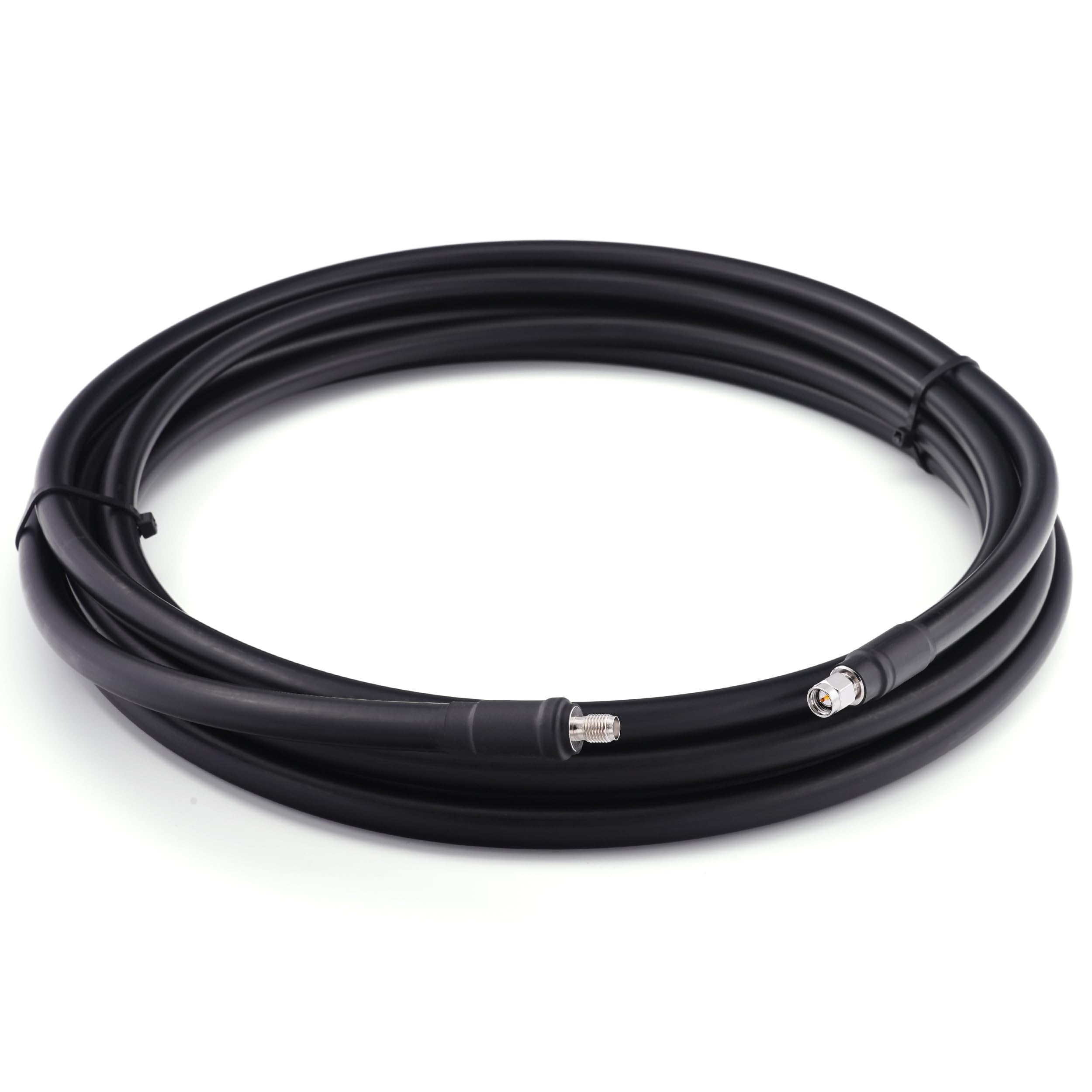20m SMA Stecker auf SMA Buchse Antennenkabel – 8D-FB Ultra-Verlustarmes Ø11.1mm Verlängerungskabel (50 Ohm) – für LTE CDMA GSM DCS 3G 4G 5G Signalverstärker/WLAN-Router/Ham/ADS-B/GPS/RF-Radio