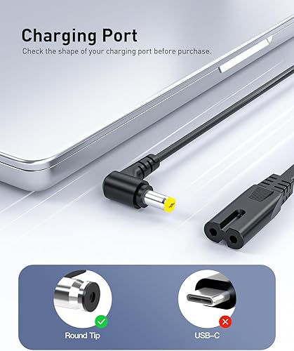 Miniatura 3 de Cargador de CA Superer de 65 W con certificación UL para Acer Aspire N17C4 N17C3 5 A515-41G A615-51G A517-51 A517-51G Cable de alimentación para