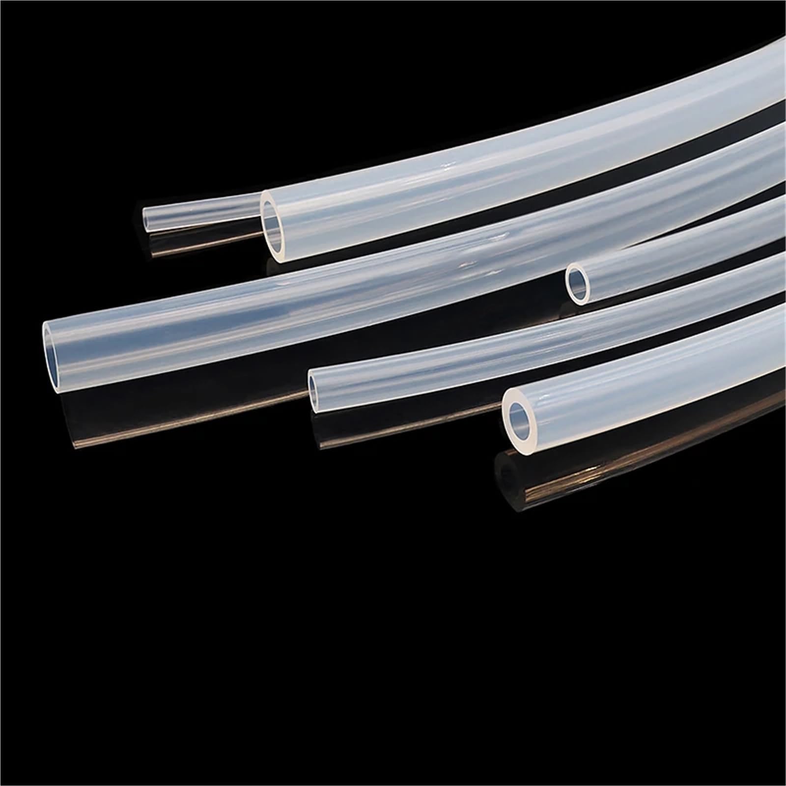 Lkq-Mangueras no tóxicas PTFE Tube Id 0.8mm 1 2 3 4 5 6 7 8 9 10 11 12mm Teflonto Pipe Transmit Bowden Extruder Hose Heat Protector， Flexible y resistente al calo(5M,ID12xOD14mm 2pcx50cm)