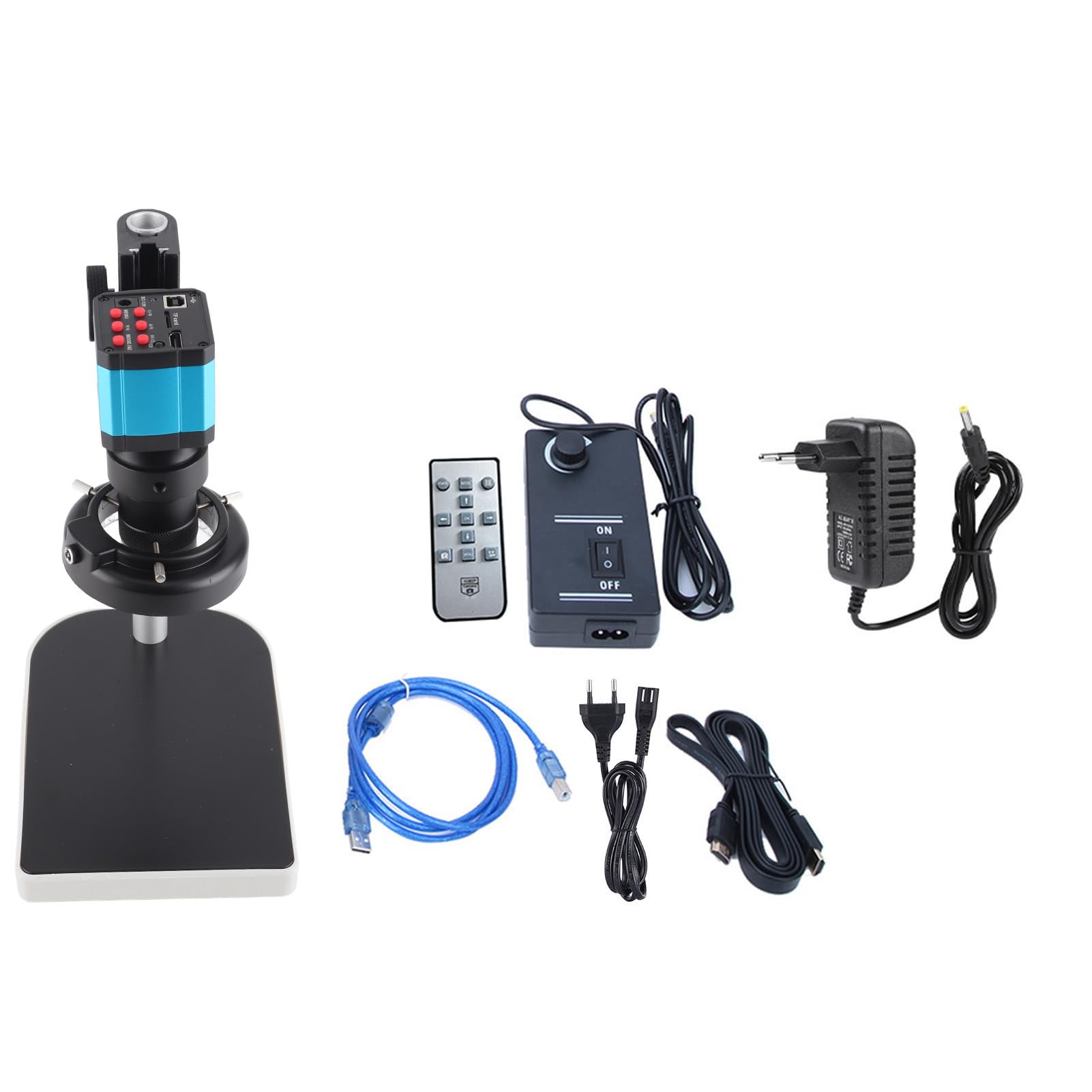 Cámara de microscopio de 14 MP, microscopio industrial de 14 millones de píxeles LED, HDMI, USB HD, cámara de microscopio 100 x 1,43 μm x 1,43 μm, C/CS 14 MP, sensor CMOS cámara de microscopo, muchos