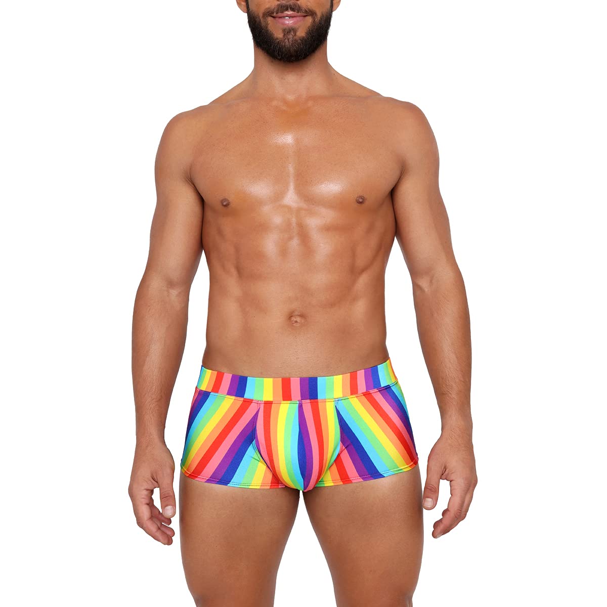 Men's Printed Hot Body Boxer Shorts Sports Swimwear-image-9