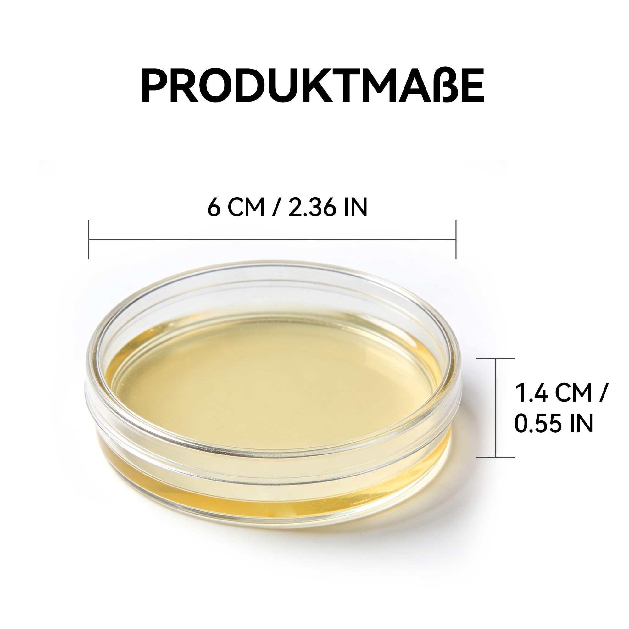 Nutrient Agar Petri Dishes Science Project Kit | Pre-Poured Agar Plates and Cotton Swabs for Science Experiments | Bacteria Science Kit - Sealed Separately (10)
