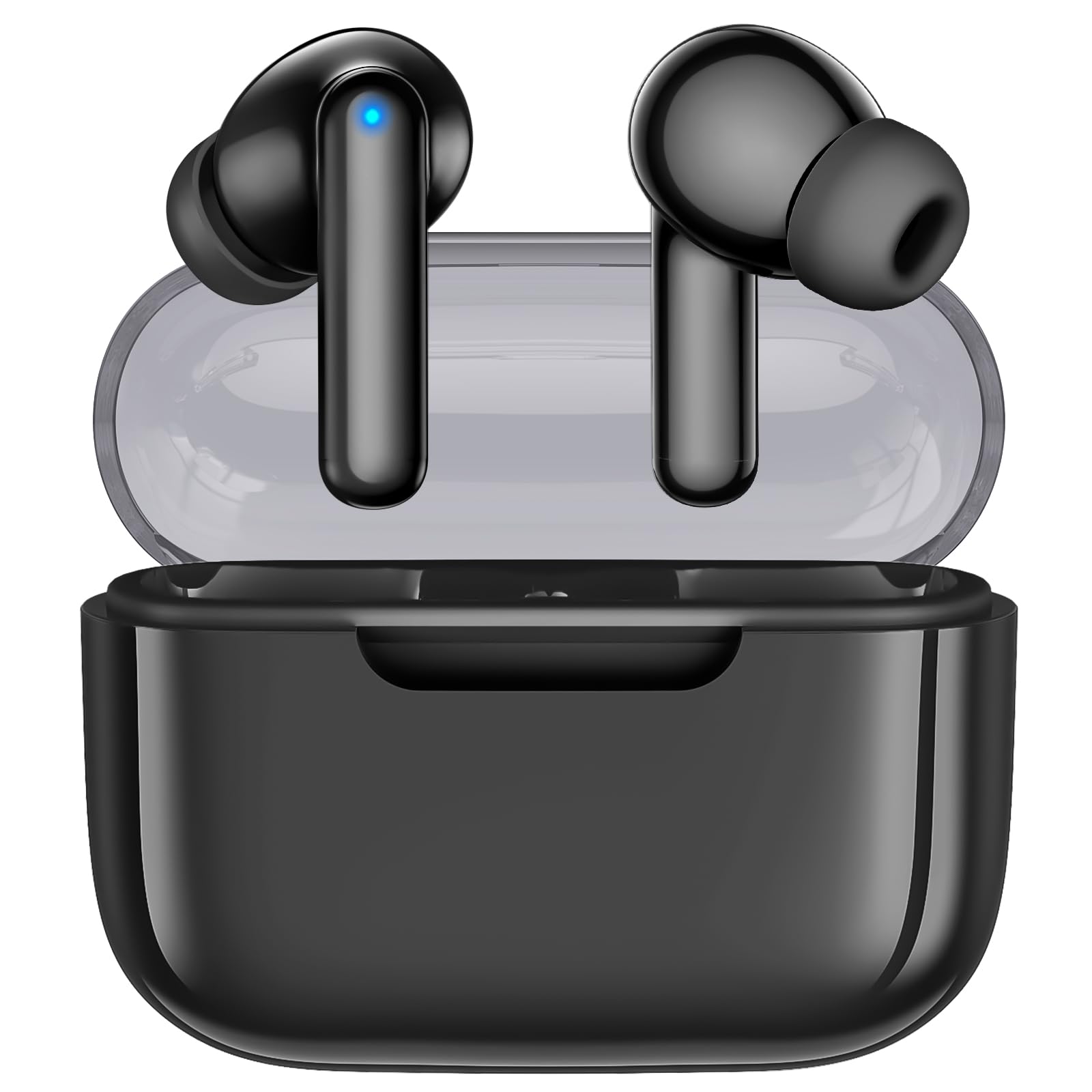 P3 Wireless Earbuds Bluetooth 5.3 Headphones, Deep Bass Stereo with Microphone Earphones in-Ear, Immersive Premium Sound Ear Buds for iPhone, Android-Black