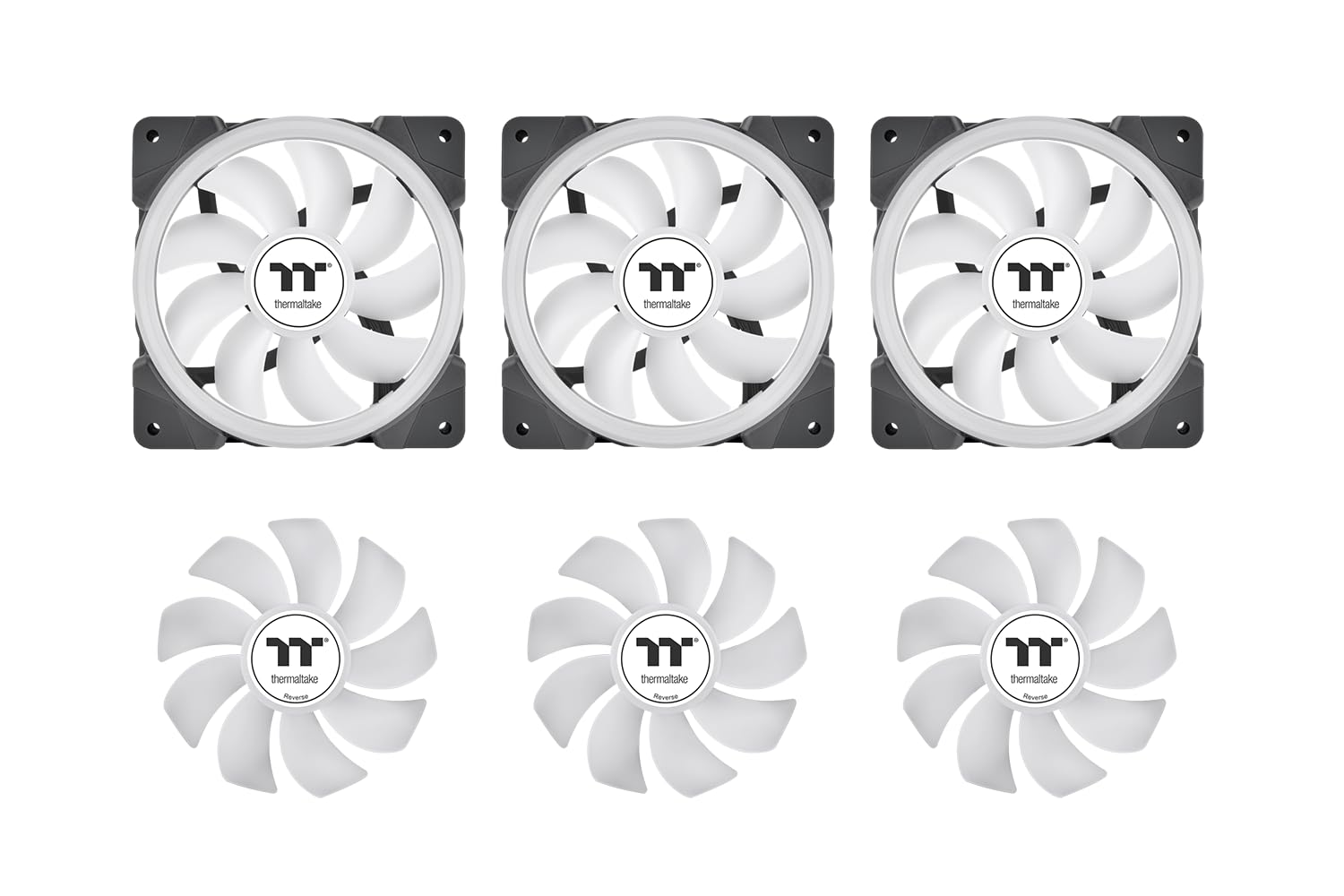 Thermaltake 16cm SWAFAN EX12 ARGB White Computer Fan, 5.4W, 50 CFM, 23dB, Compatible with Desktop, Laptop