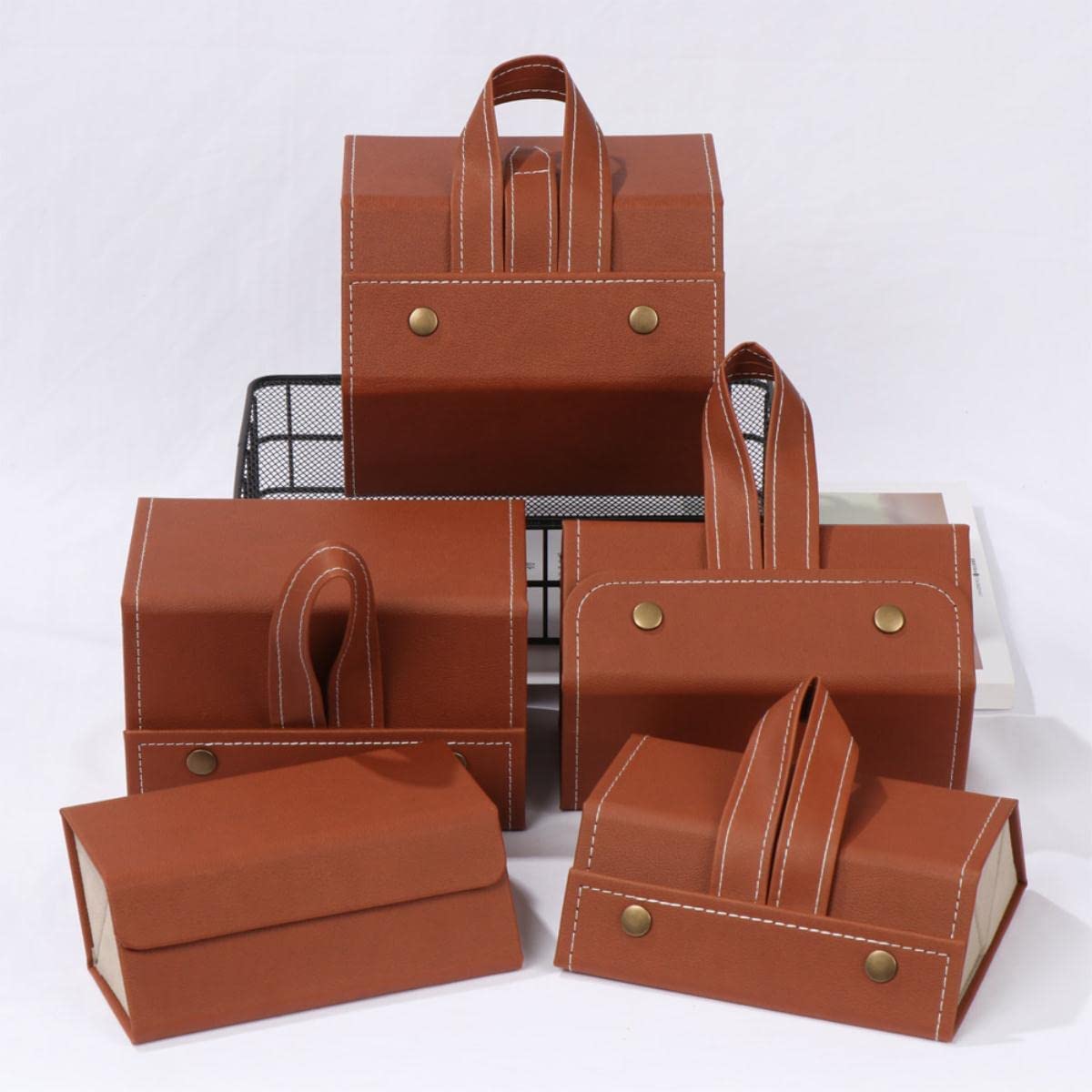 Etui na okulary, przenośne etui na okulary, 2/3/4/5/6 multi-slot przenośny organizer na okulary multi-slot wyświetlacz do przechowywania okularów podróżne składane okulary przeciwsłoneczne PU skórzany
