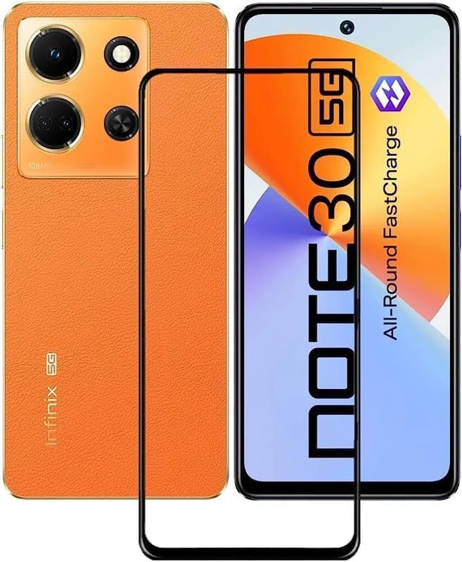 Image of Tempered Glass Screen Protector For Infinix Note 30 5G / Redmi 12 / Redmi 12 5G with Easy Installation kit