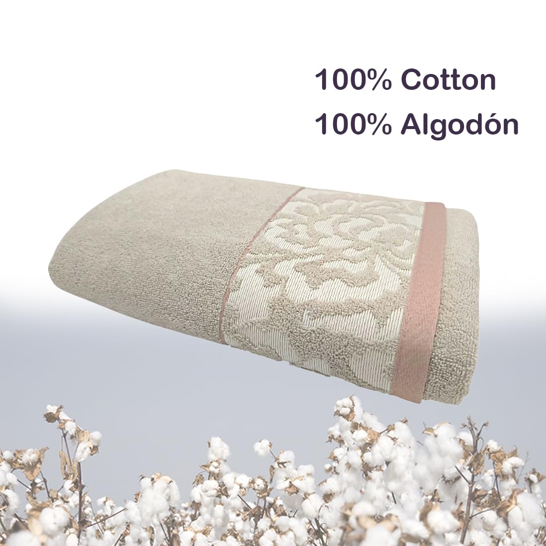 Set di asciugamani da bagno singolo x3 (vanità + lavabo + bagno) 100% cotone, asciugamani per WC, regalo per nuova casa, regalo per famiglia e amici, casa, per l'igiene (rosa)