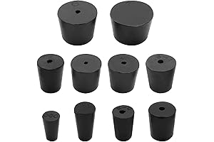 22 Pack Drilled Rubber Stopper #6