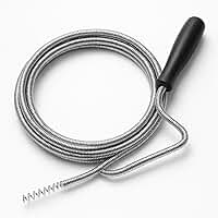 Desentupidor Espiral Manual de Aço Inoxidável 1,3 MT Ralo Pia Tanque Cano Tubulação Esgoto Vaso Sanitário Calhas Lavatórios Flexível Premium