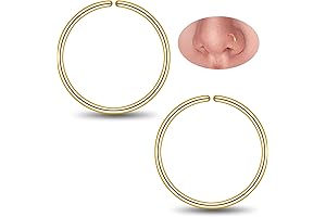 Milacolato 14k Gold Filled Nose Ring Hoops