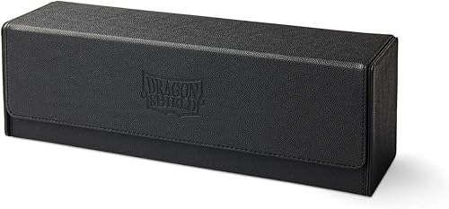 Miniatura 2 de Dragon Shield Caja de cartas y tapete de juego - Alfombra mágica negra 500CT - TCG duradera y resistente, almacenamiento de tarjetas OCG -