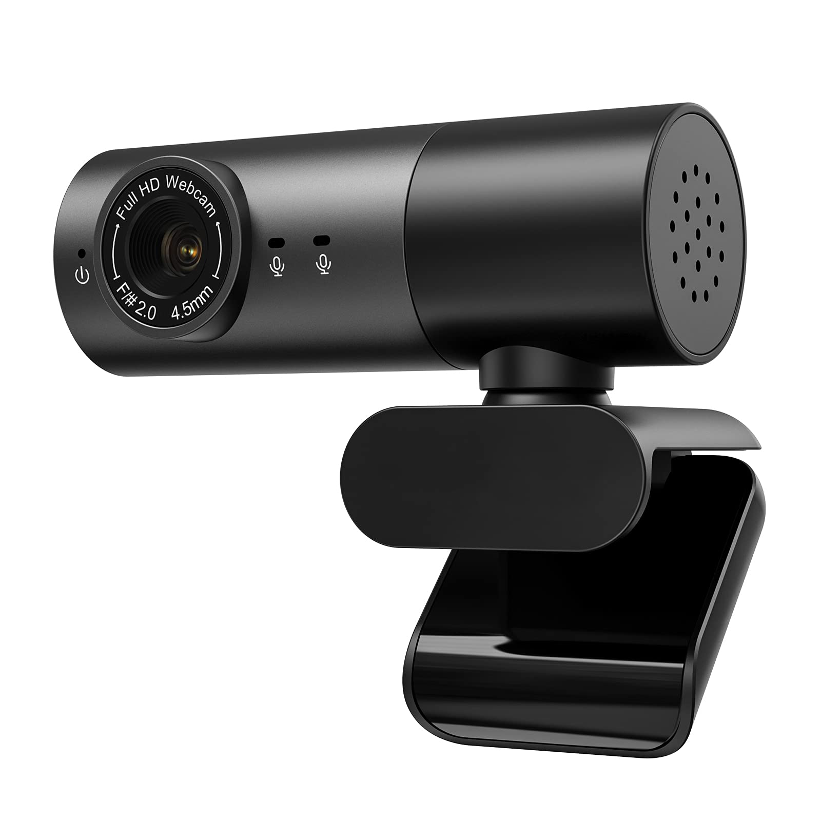 Webcam with Dual Microphone,Speaker,Tripod,FHD/1080P/30fps Face Recognition Auto Focus USB Web Camer