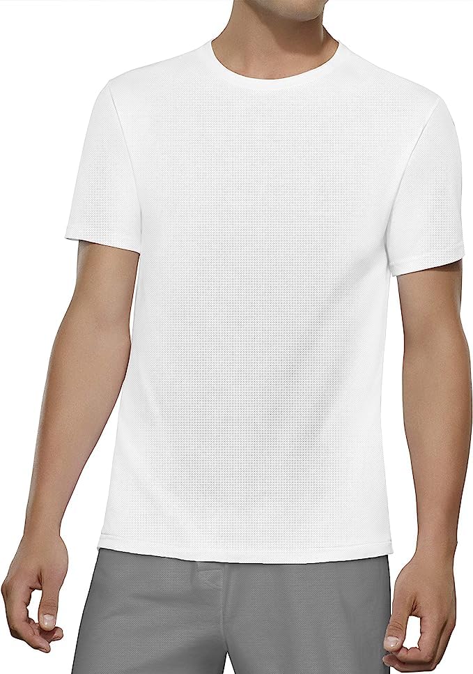 Fruit of the Loom Mens T-Shirts 3-Pack Breathable Cotton Undershirts Tall Man White, Large Tall2